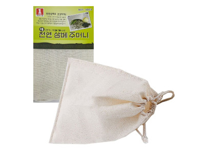 국산 천연 삼배 조리용 삼베주머니 대형 24x