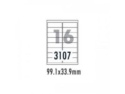 폼텍 주소용라벨 LS-3107 (100매 16칸)