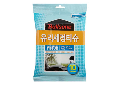 불스원 유리세정 티슈(10매)유막제거 난반사방지 코팅