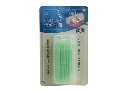 미소랑 휴대형 치간칫솔 이쑤시게 60P