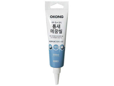 오공 틈새매꿈씰 실리콘 크랙 틈새 충전 보수 메꾸미 주방용 핸드씰 욕실