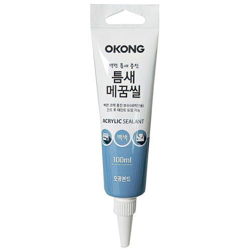 오공 틈새매꿈씰 실리콘 크랙 틈새 충전 보수 메꾸미 주방용 핸드씰 욕실