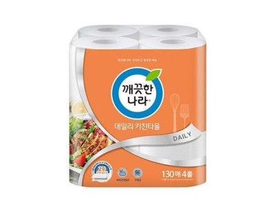 깨끗한나라)데일리키친타올(130매X4롤)