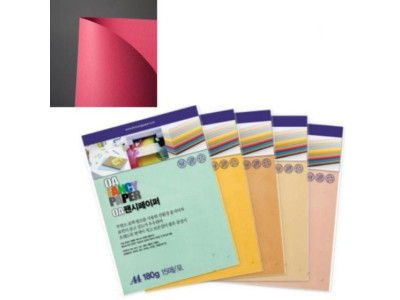 OA팬시페이퍼A4 180g R11 선홍색 15매 두성