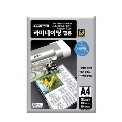 라미에이스 프리미엄 코팅지 필름 A4 100mic 100매