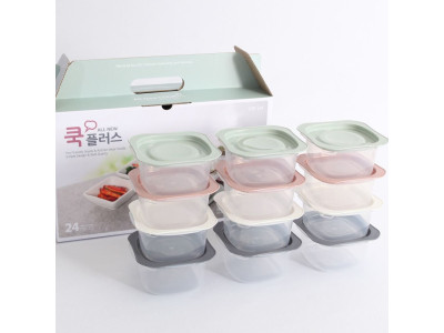 전자렌지용 냉동밥보관용기 밀폐용기 반찬통12P 세트