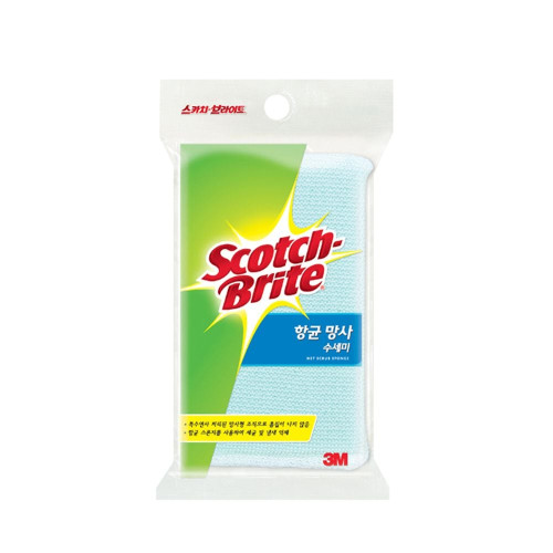 3M 스카치브라이트 0551 항균 망사 수세미 1입