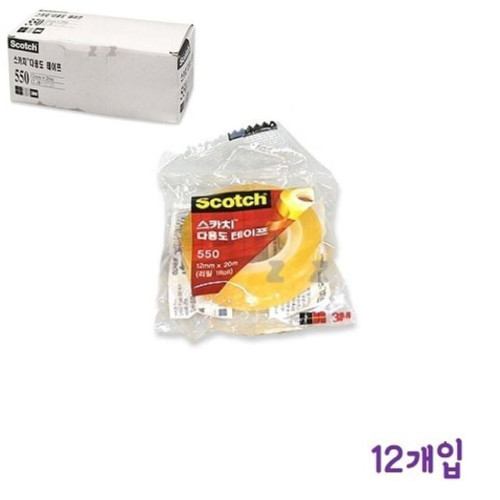 다용도 스카치 테이프(12x20mm) 12개입 리필