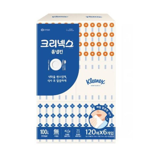 크리넥스 홈냅킨(120매X6개입)