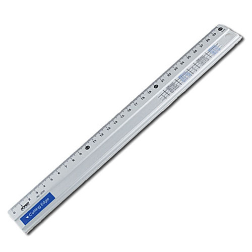 컷팅 엣지 알루미늄자 철자 눈금자 30CM