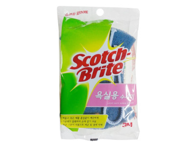 3M 스카치 브라이트 욕실용수세미 욕실청소 청소용