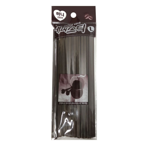 하니 커피스틱(L) 18cm 100개입 커피막대 커피빨대