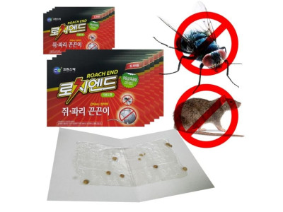 로치엔드 쥐파리 끈끈이 2매팩 5개