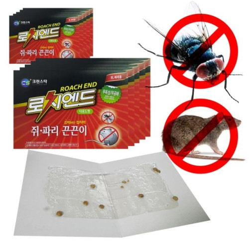 로치엔드 쥐파리 끈끈이 2매팩 5개