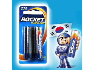 로케트 알카라인 AA건전지 2P LR6 밧데리