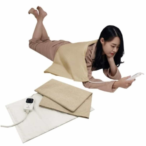 타이머 찜질기 중 베이지 허리온열기 전기찜질기 배온