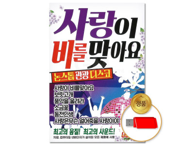 (더지엠)USB 사랑이비를맞아요 논스톱관광디스코 80곡