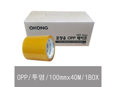 오공 opp 100mmx40M 1BOX-30개입 투명