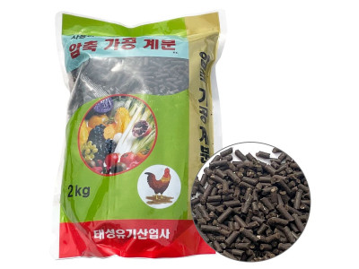 압축 가공 계분 2kg(펠렛계분 웃거름 밑거름 텃밭)