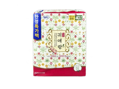 쏘피 귀애랑 생리대 40개입(중형)