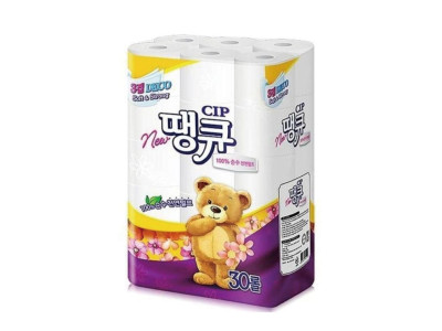 뉴 땡큐 순수 펄프 데코 엠보싱 3겹30롤 휴지 화장지