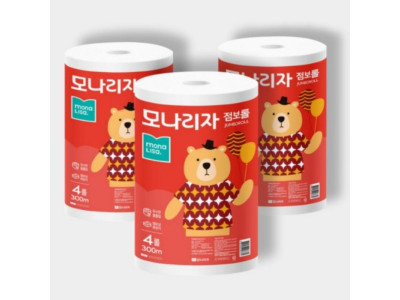 모나리자 점보롤 2겹 300m 4롤 x 3팩