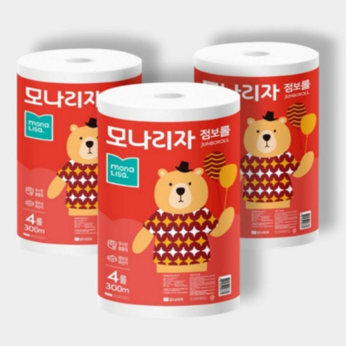 모나리자 점보롤 2겹 300m 4롤 x 3팩
