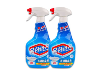 유한락스 욕실청소용 세제 600ml 용기 2p 세정제