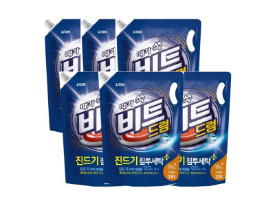 비트 액체세제 드럼용 2L 리필 6개입