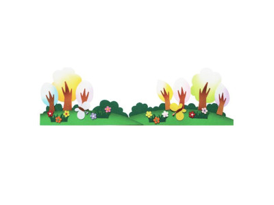 펠트 동산울타리(19X60cm) 환경꾸미기재료