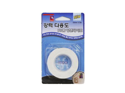 다용도 PE 폼 양면 테이프 12x2mm 1p 강력접착 아크릴판 플라스틱 거울 액자