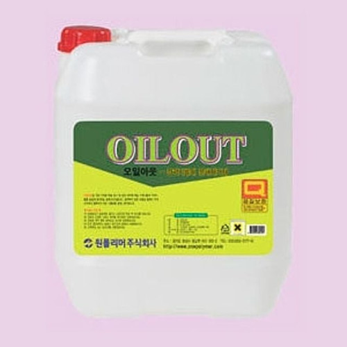 강력기름때 분해제거제 오일아웃 18.75L 기계