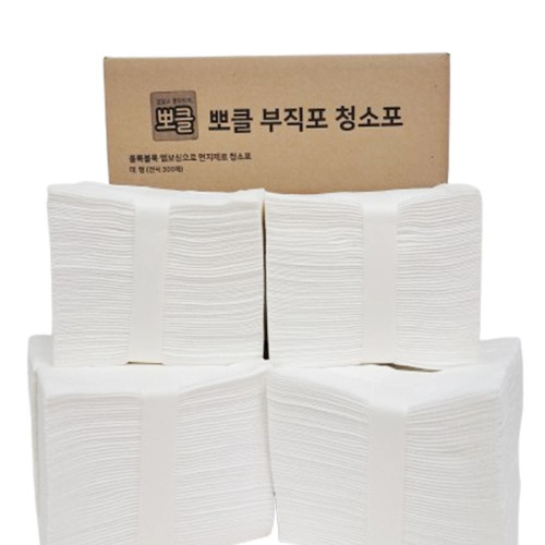 뽀클 엠보싱 부직포 청소포 300매 표준형