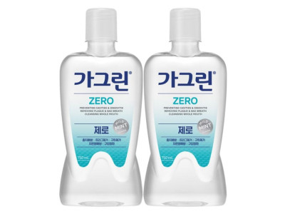 가그린 제로 구강청결제 750ml x2개