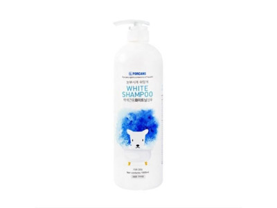 강아지샴푸 화이트 하얀견종 거품목욕 샴푸 1000ml