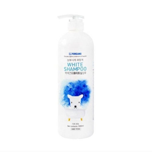 강아지샴푸 화이트 하얀견종 거품목욕 샴푸 1000ml