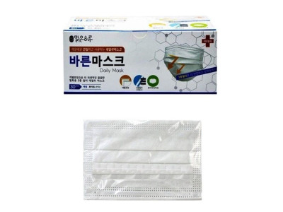 맑은하루 데일리 바른마스크 30매 성인용(화이트)