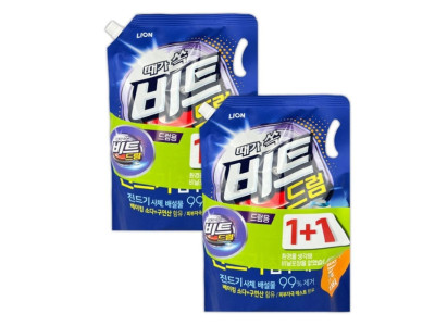 비트 세탁 세제 세탁기 액체 세제 드럼용 1.55L 2개
