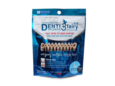 덴티3 페어리 강아지 애견 덴탈껌 75g L X3개 양치껌