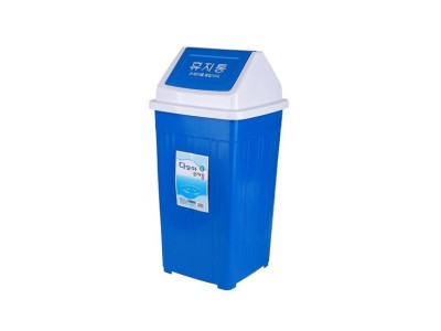 스윙형 사각휴지통-6호 30L 쓰레기통 사무실 가정