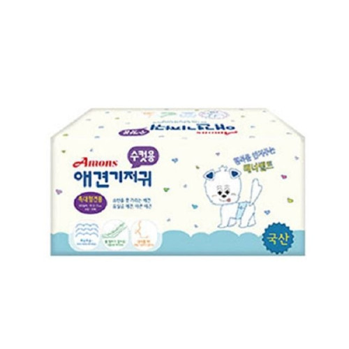 수컷용 애견기저귀 특대형 견용 10매 국내산 아몬스