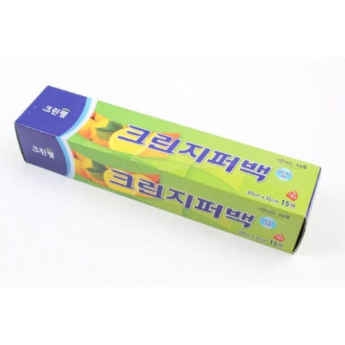 크린 지퍼백 특대 30X35X15매 일회용품 잡화 크린랲