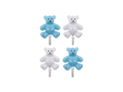 애기곰행거 대(4P) 글루부착고리 벽면고리