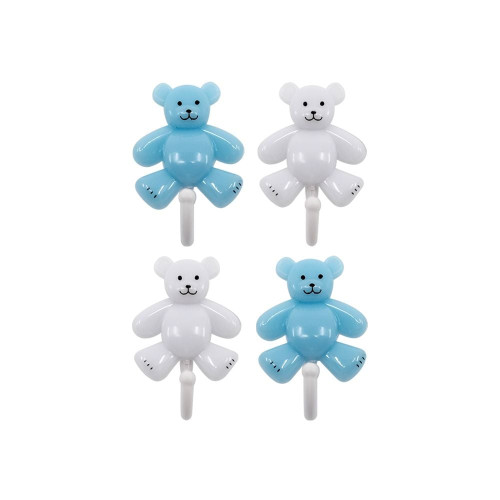 애기곰행거 대(4P) 글루부착고리 벽면고리