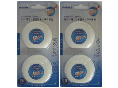 N2P가는치실 무향 50M 4개 치간칫솔