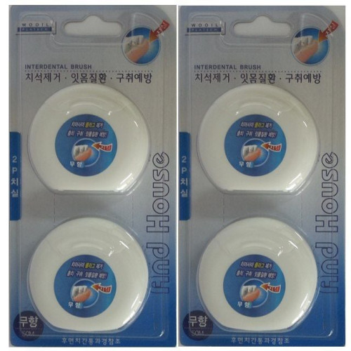 N2P가는치실 무향 50M 4개 치간칫솔