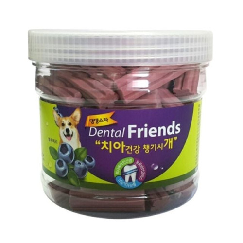 강아지 껌간식 댕댕스타 덴탈 프랜드 300g(블루베리)