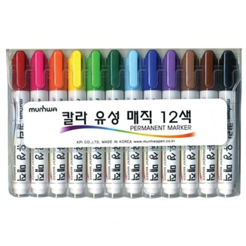 문화 칼라유성매직세트.12색