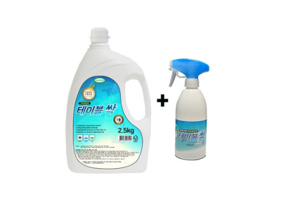 테이블싹2.5L1개+공병500ML1개 세정 탈취 살균99.9%