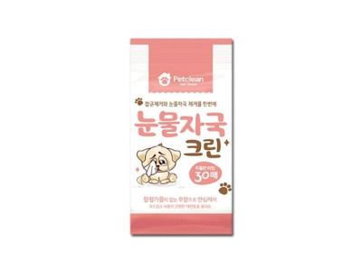 펫크린 애견 눈물자국크린 물티슈 30매 3개